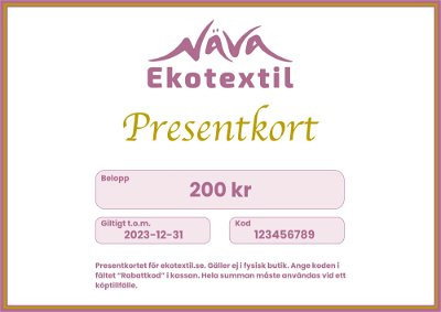 Presentkort - Välj summa