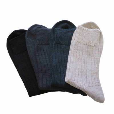 Socka vuxen 100% ekologisk ull