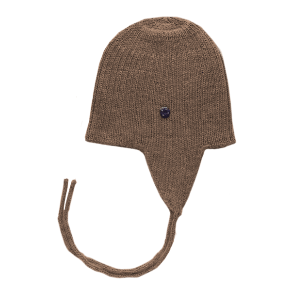 Ribbstickad Babymössa Alpacka