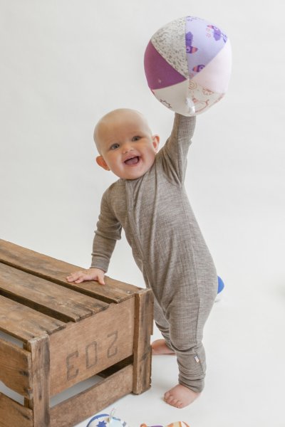 Ribbad Heldress Ull, Sesame melange
