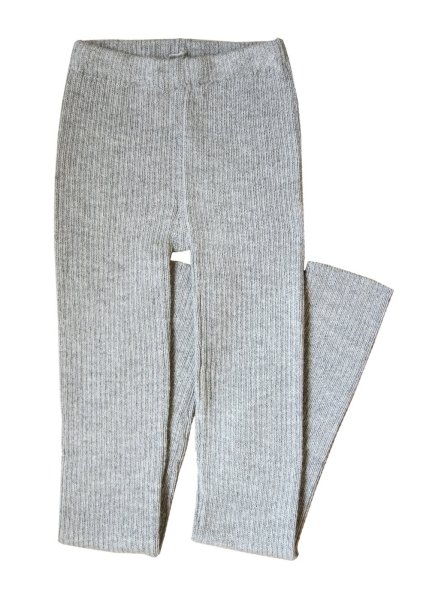 Ribbstickade Leggings Alpacka