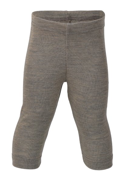 Leggings Ull/Siden Baby, Valnötsbrun