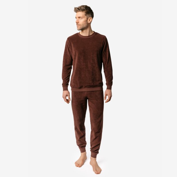 Pyjamas ekologisk bomull frotté Herr