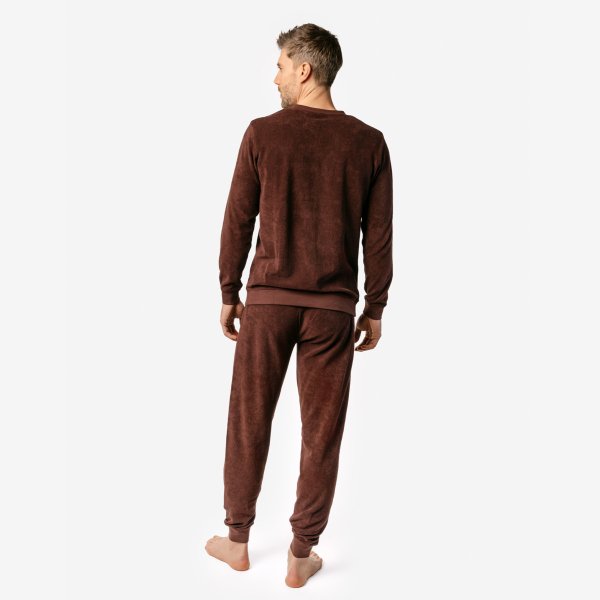Pyjamas ekologisk bomull frotté Herr