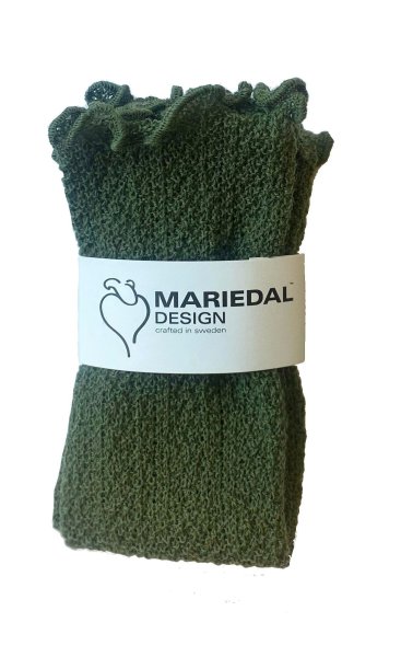 Mossstickad Handledsvärmare Ull