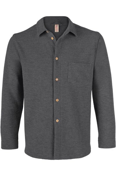 Filtad Overshirt Herr, Mörkgrå