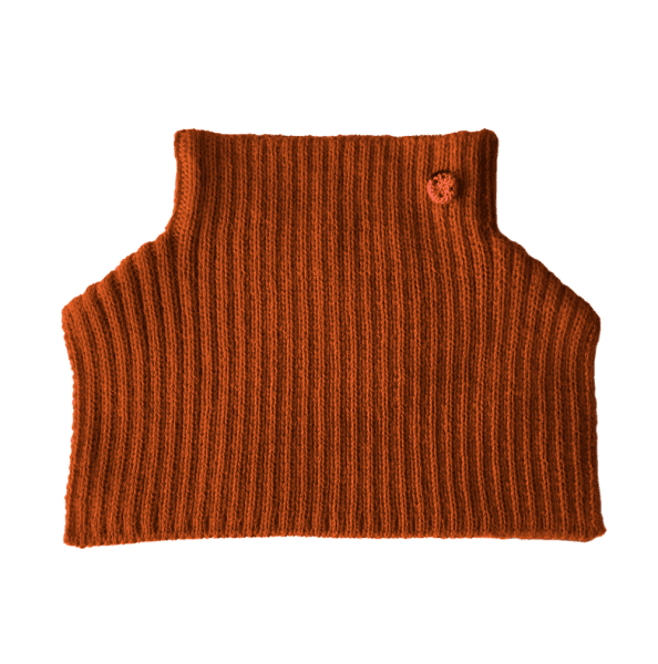 Ribbstickad Halskrage Alpacka