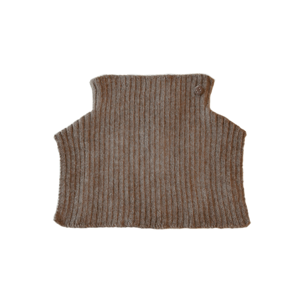 Ribbstickad Halskrage Alpacka